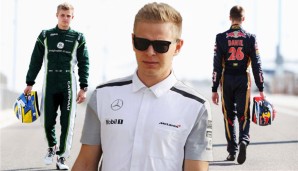 Marcus Ericsson, Kevin Magnussen und Daniil Kvyat (v.l.n.r.) fahren in Melbourne erstmals F1