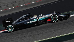 Lewis Hamilton auf dem Circuit de Catalunya