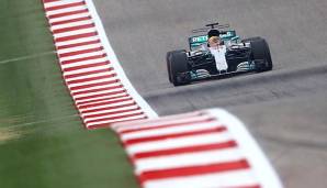 Beim Freitags-Training in Austin lieferte Lewis Hamilton mit 1:36,335 Minuten die Runden-Bestzeit