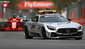 Bernd Mayländer musste mit seinem Safety Car während des Aserbaidschan-GP zwei Mal ausrücken.