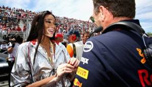 Winnie Harlow durfte beim Montreal-GP der Formel 1 die Zielflagge schwenken.