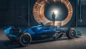 Der FW44 weist "aerodynamische Modifikationen" auf, darunter Winglets, Radabdeckungen, 18-Zoll-Reifen von Pirelli und einen Heckflügel mit gebogener Spitze. Ein echter Hingucker.