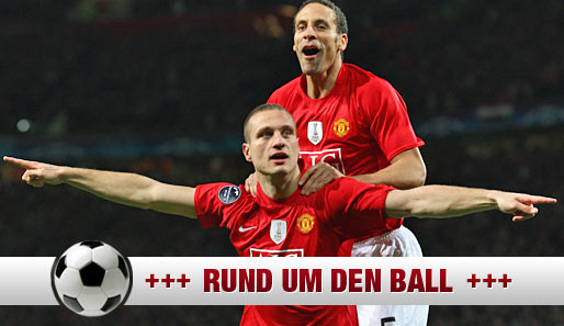 ManUnited holte Nemanja Vidic (v.) im Januar 2010 von Spartak Moskau für gut zehn Millionen Euro