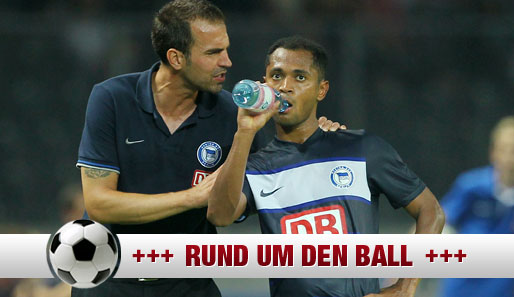 Herthas Raffael (r.) steht angeblich beim FC Arsenal auf der Wunschliste für den Winter