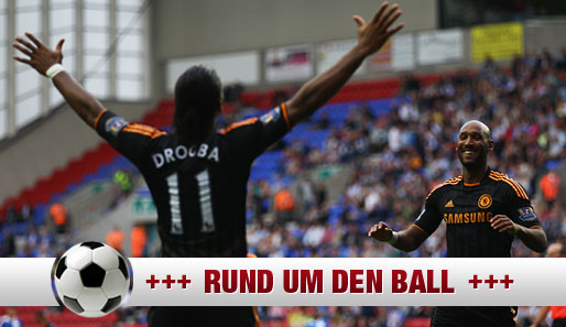 Drogba (l.) und Anelka sollen auf der Liste des AC Milan stehen