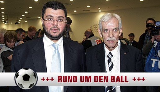 Dieter Schneider (r.) wehrt sich gegen die Behauptungen von Investor Hasan Ismaik