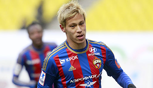 Der japanische Nationalspieler Keisuke Honda kickt derzeit für ZSKA Moskau