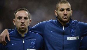 Ribery (l.) hatte zugegeben, 2009 Sex mit der minderjährigen Zahia D. gehabt zu haben