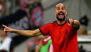 Pep Guardiola knöpfte sich während des Spiels gegen Milan Nigel de Jong vor