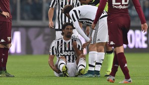 Sami Khedira musste gegen den FC Turin bereits nach zehn Minuten ausgewechselt werden