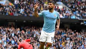 Platz 2: Sergio Aguero (Manchester City) - Gesamtstärke 89.