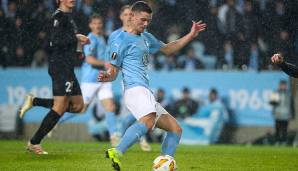 Platz 1 - Allsvenskan (Schweden): 60,4 % (im Bild: Marcus Antonsson von Malmö FF)