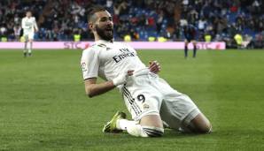 Karim Benzema (Real Madrid, Sturm): 87.