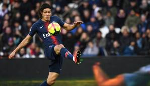 Edison Cavani (Paris Saint-Germain, Sturm): 88.