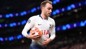 Christian Eriksen (Tottenham Hotspur, Offensives Mittelfeld): 88.