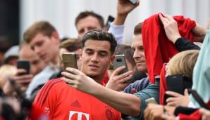 Philippe Coutinho (FC Bayern München, Linker Flügel): 86.