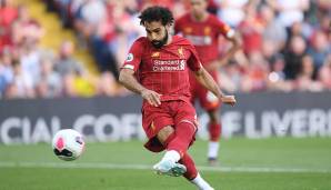 Mohamed Salah (FC Liverpool, Rechter Flügel): 90.