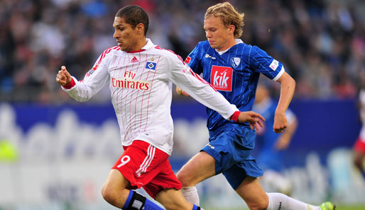 Hebt nur ungerne ab: Paolo Guerrero (l.) vom Hamburger SV