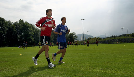 Michael Ballack ist nach seiner Verletzung vom 15. Mai 2010 erstmals wieder im Mannschaftstraining