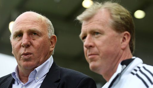 Erleichterung bei Dieter Hoeneß (l.) und Steve McClaren