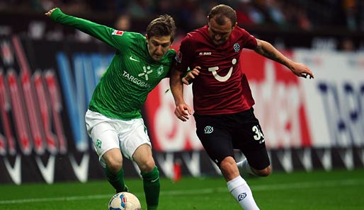 Marko Marin (l.) wechselte 2009 von Borussia Mönchengladbach zu Werder Bremen