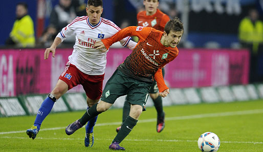 Marko Marin (r.) spielt seit 2009 für Werder Bremen