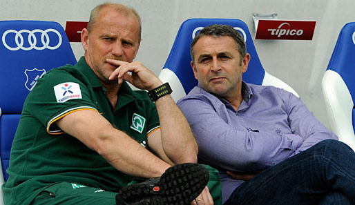 Stehen vor einem turbulenten Sommer: Trainer Thomas Schaaf und Manager Klaus Allofs