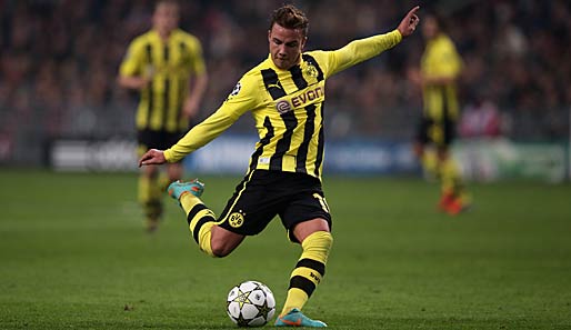 Mario Götze gibt seiner Mannschaft für die Leistung in der Champions League "eine Eins"