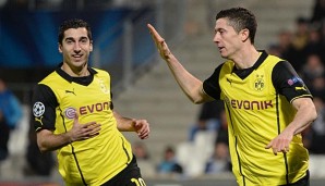 Henrikh Mkhitaryan und Robert Lewandowski waren die auffälligsten Akteure des BVB