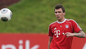 Mario Mandzukic überzeugte nach dem Gladbach-Spiel im Mannschaftstraining