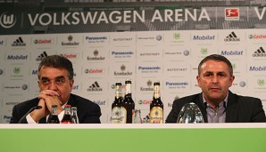 Francisco Javier Garcia Sanz (l.) und Klaus Allofs haben mit dem Diego-Verkauf viele überrascht