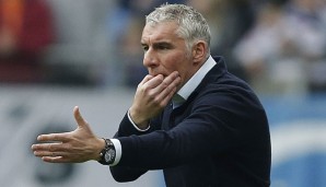 Mirko Slomka kämpft mit dem Hamburger SV gegen den ersten Abstieg der Vereinsgeschichte