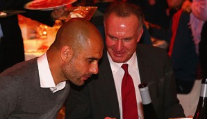 Klub-Chef Karl-Heinz Rummenigge spricht Pep Guardiola eine Jobgarantie aus