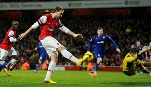 Nicklas Bendtner kam in der vergangenen Saison nur zu neun Premier-League-Einsätzen