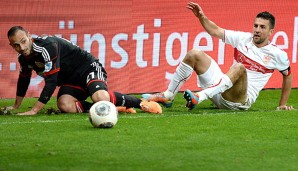 Mit dem neuen Trainer Veh sind die Chancen von Ibisevic (r.) wieder gestiegen