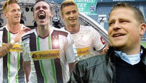 Andre Hahn, Max Kruse und Marco Reus (v.l.n.r.) gehören zu den Toptransfers von Max Eberl