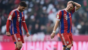 Bastian Schweinsteiger (r.) und Xabi Alonso kämpfen um den Stammplatz