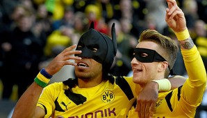 Pierre-Emerick Aubameyang und Marco Reus sorgten mit ihrem "Maskenjubel" für Aufsehen