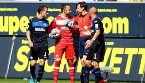 Rafa Lopez (l.) droht im nächsten Spiel gegen Schalke auszufallen