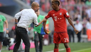 Kingsley Coman feierte gegen den FC Augsburg sein Bundesliga-Debüt