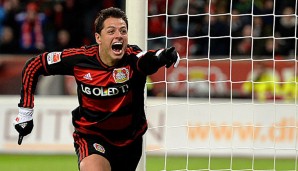 Bei Bayer Leverkusen ist Chicharito voll eingeschlagen