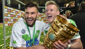 Daniel Caligiuri gewann mit dem VfL Wolfsburg in der vergangenen Saison den DFB-Pokal