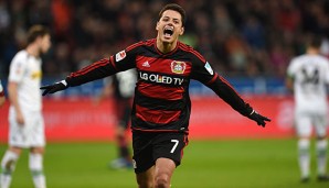 Bayer-Knipser Chicharito begeisterte die Bundesliga in der Hinrunde mit elf Toren