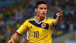 James Rodriguez während der WM 2014