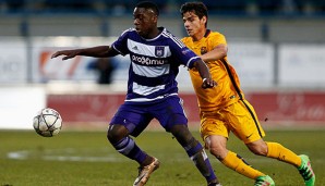 Orel Mangala kam in der Youth League für die U19 von Anderlecht zum Einsatz