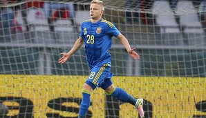 Oleksandr Zinchenko steht im EM-Kader der ukrainischen Nationalmannschaft