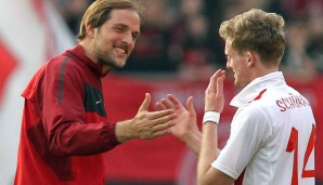 Andre Schürrle (r.) mit seinem Mentor Thomas Tuchel zu Mainzer Zeiten