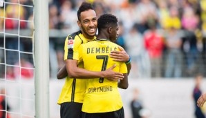 Pierre-Emerick Aubameyang und Ousmane Dembele trafen für den BVB