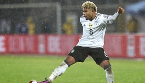 Serge Gnabry traf in seinem ersten Länderspiel gleich dreifach