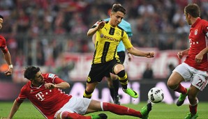 Emre Mor durfte gut eine halbe Stunde gegen den FC Bayern ran